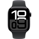 Apple Watch Series 10 GPS + Cellular, 46mm Aluminum Case [ Black Sport Band M/L - Jet Black ]