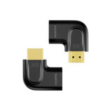 UNITEK 8K HDMI 90 & 270 Degree Vertical Flat  Adapter with Gold-Plater Connectors. Supports HDMI 2.1, Plug & Play, Supports 8K@60Hz/4K@120Hz HDR Images. Black.