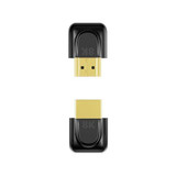UNITEK 8K HDMI 90 & 270 Degree Right Angle Adapter with Gold-Plater Connectors. Supports HDMI 2.1, Plug & Play, Supports 8K@60Hz/4K@120Hz HDR Images. Black.
