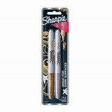 Sharpie Metallic Fine Point Perman Marker Gold and Silver. Pack of 2    
