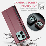 Xiaomi Redmi Note 14 5G      Pu Wallet Case    [Maroon]