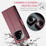 Xiaomi Redmi Note 14 Pro Plus 5G      Pu Wallet Case    [Maroon]
