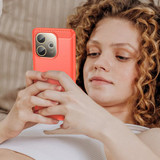 Oppo A5 Pro 5G      Carbon Fibre Case    [Red]