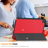 Tab 10.1" 2025 Tb311    Tri-Fold Pu Case    [Red]