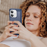 Oppo A40 4G      Carbon Fibre Case    [Navy]