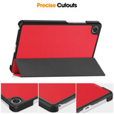 Lenovo Tab One 8.7"    Tri-Fold Pu Case    [Red]