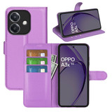 Oppo A40 4G      Pu Wallet Case    [Purple]