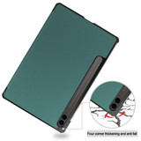 Galaxy Tab S10 Plus X820    Tri-Fold Pu Case    [Teal]