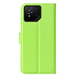 Asus Rog Phone 9 Pro      Pu Wallet Case    [Green]