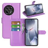 Oneplus 13R 5G      Pu Wallet Case    [Purple]