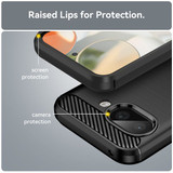 Google Pixel 9A      Carbon Fibre Case    [Black]