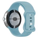 Google Pixel Watch 2      Silicone Strap   [Lightblue - Large]