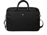 Guess Nylon Laptop Bag 15/16-inch - Black/Metal Logo