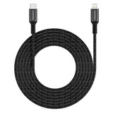 Microdia Execable Tweed Pd60W 2.6M Usb-C To Lightning Cable - Charcoal