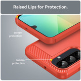 Samsung Galaxy A26 5G      Carbon Fibre Case    [Red]