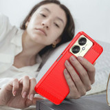 Xiaomi Poco C65      Carbon Fibre Case    [Red]