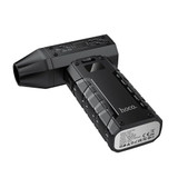 Hoco Portable High-Power Fan with 80,000 RPM Ultra-High Speed, Rechargeable Cooling Fan with Digital Display (HX67)