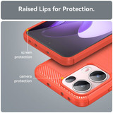 Oppo Reno 13 Pro 5G      Carbon Fibre Case    [Red]