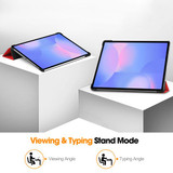Samsung Tab S10Fe Plus    Tri-Fold Pu Case    [Red]