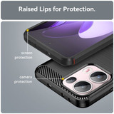 Oppo Reno 13 Pro 5G      Carbon Fibre Case    [Black]