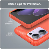 Oppo Reno 13 F 5G      Carbon Fibre Case    [Red]