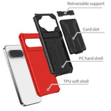 Google Pixel 9 Pro      Heavy Duty Case    [Red]