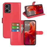 Moto G85      Pu Wallet Case    [Red]