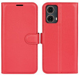 Moto G85      Pu Wallet Case    [Red]