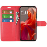 Moto G85      Pu Wallet Case    [Red]