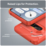 Nothing Phone (3A)      Carbon Fibre Case    [Red]