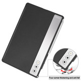 Lenovo Yoga Tab Plus 12.7    Tri-Fold Pu Case    [Black]