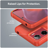 Moto G05      Carbon Fibre Case    [Red]