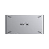 UNITEK USB-C 10Gbps HDMI Split Screen KVM Switch. Data Intercopy. Shares 1 HDMI 4K@30 & 5 USB-A Ports for Enhanced Connectivity. 5V2A with USB-C connector (1.5m Cable), Aluminium Alloy/Space Grey.