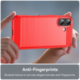 Iphone 17      Carbon Fibre Case    [Red]