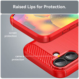 Iphone 17      Carbon Fibre Case    [Red]