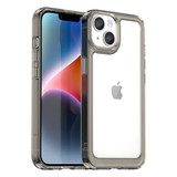 Iphone 14      Soft Gel Case    [Clear Grey]