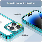 Iphone 14 Pro      Soft Gel Case    [Clear Blue]