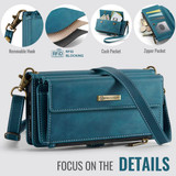 Iphone 15 Pro      Crossbody Wallet    [Teal]