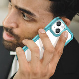 Iphone 14      Soft Gel Case    [Clear Blue]