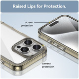 Iphone 16 Pro      Soft Gel Case    [Clear Grey]