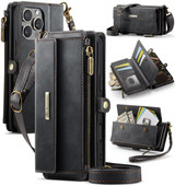 Iphone 16 Pro Max      Crossbody Wallet    [Black]