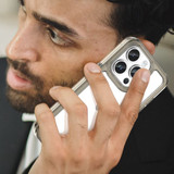 Iphone 14 Pro Max      Soft Gel Case    [Clear Grey]