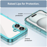 Iphone 16      Soft Gel Case    [Clear Blue]