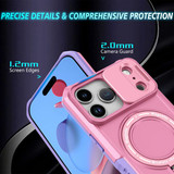 Iphone 17 Pro      Magsafe Sliding Cover Case    [Pinkwhite]