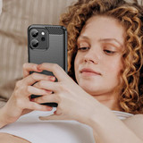 Oppo Reno 14 F 5G      Carbon Fibre Case    [Black]