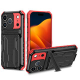 Iphone 17 Pro      Heavy Duty Case    [Red]