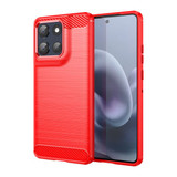 Moto G86      Carbon Fibre Case    [Red]