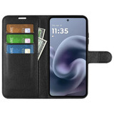 Moto G86      Pu Wallet Case    [Black]