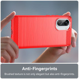 Oneplus Nord Ce5      Carbon Fibre Case    [Red]