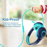 PROMATE Child-Safe Wireless Bluetooth Over-Ear Headphones. Up to 5 Hours Playback Time (CODDY-AQA)